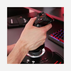 Thrustmaster T.Flight Hotas X Joystick PC - 12 Boutons, 5 Axes, Manette des gaz intégrée, Double gouvernail, Compatible Windows XP SP3/Vista SP1 - Miniature 5