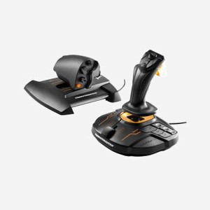 Thrustmaster T.16000M FCS Hotas - Joystick USB PC/MAC - Technologie H.E.A.R.T 16 bits - 16 boutons - Manette des gaz TWCS 5 axes - S.M.A.R.T Rail