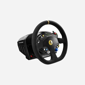 Thrustmaster TS-PC Racer Ferrari 488 Challenge Edition - Volant USB 2.0 Analogique/Numérique PC - Croix directionnelle, Bouton Démarrer - Noir Métal - Miniature 1