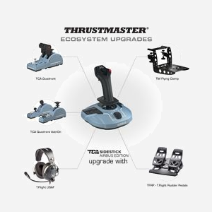 Thrustmaster TCA Quadrant Airbus Edition - Simulateur de Vol PC - 16 Boutons Programmables - Technologie H.E.A.R.T. - Compatible Windows 10/8 - Miniature 5