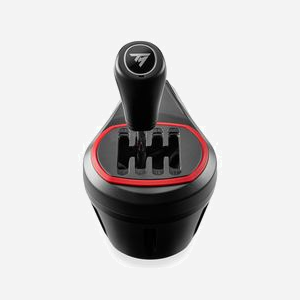 Thrustmaster TH8S Shifter Add-on : Levier de vitesse racing noir/rouge, USB Type-A vers USB-C, 130x220x240mm, PS5/PS4/Xbox One/Series X|S - Miniature 1
