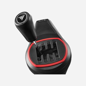 Thrustmaster TH8S Shifter Add-on : Levier de vitesse racing noir/rouge, USB Type-A vers USB-C, 130x220x240mm, PS5/PS4/Xbox One/Series X|S - Miniature 2