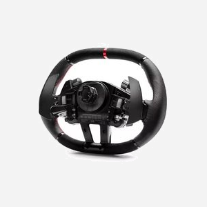 Thrustmaster Hypercar Wheel Add-On : Volant PC/PS5/PS4, cuir/Alcantara, 25 boutons, palettes magnétiques, compatible T818/T598, Windows 10/11 - Miniature 2