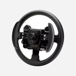 Thrustmaster Evo Racing 32R Leather : Volant 32cm PC/PS4/PS5/Xbox, 25 boutons, Palettes magnétiques, Revêtement cuir, Plastron aluminium - Miniature 2