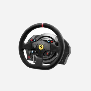 Thrustmaster T300 Ferrari Integral Racing Wheel Alcantara Edition - Volant et Pédalier PC, PlayStation 3/4 - Technologie Analogique/Numérique - Retour de Force - Miniature 2