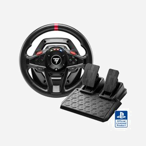 Thrustmaster T128 Volant PC/PS4/PS5 USB, Retour de Force Hybrid Drive, Angle 900°, Pédalier T2PM Magnétique, 13 Boutons, Noir - Miniature 2