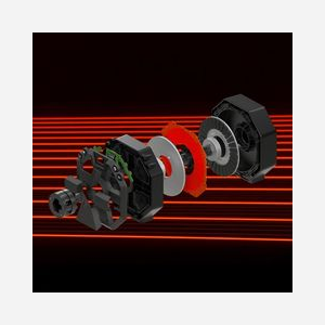 Thrustmaster T598 Volant + Pédales USB PC/PS4/PS5, Retour de Force, Boîtier Métal, Câbles inclus, Alimentation Secteur, Windows 10/11, Noir/Rouge - Miniature 2