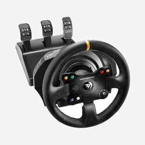 Thrustmaster TX Racing Wheel Leather Edition - Volant & Pédales - PC, Xbox One/Series X|S - Servomoteur Brushless 25W - Technologie H.E.A.R.T. - Noir - Miniature 1
