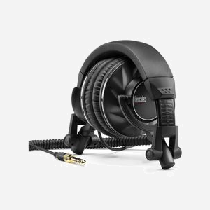 Hercules HDP DJ60 Écouteurs Arceau Noir Filaire 3m, Connecteur 3.5mm, 15-22000Hz, 32 Ohm, 105dB, Circum-aural Fermé, Pliable, Réduction de Bruit Passive. - Miniature 3