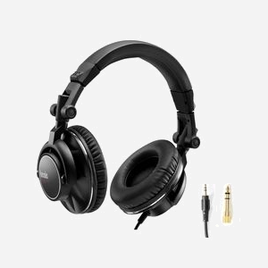 Hercules HDP DJ60 Écouteurs Arceau Noir Filaire 3m, Connecteur 3.5mm, 15-22000Hz, 32 Ohm, 105dB, Circum-aural Fermé, Pliable, Réduction de Bruit Passive. - Miniature 2