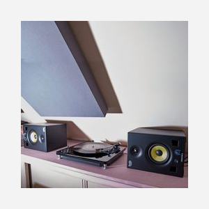 Hercules Enceintes de monitoring 80W RMS 50-20000Hz Woofer 5" MDF Noir, Entrée XLR, Dimensions 218x230x310mm, la paire. - Miniature 3