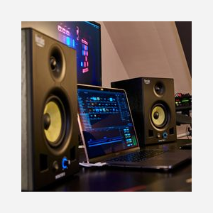 Hercules Enceintes de monitoring 80W RMS 50-20000Hz Woofer 5" MDF Noir, Entrée XLR, Dimensions 218x230x310mm, la paire. - Miniature 4