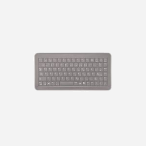 CHERRY EZClean Couvercle de Protection pour Clavier Série 4100 - Silicone Noir/Transparent, Nettoyage Facile, Résistant aux Désinfectants Médicaux - Miniature 3