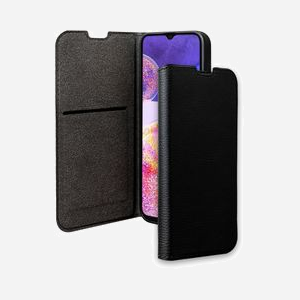 BIG BEN Folio Éco-Responsable FOLIOGA235G Noir pour Galaxy A23 5G (6.6") en Plastique Recyclé avec Porte Carte et Fonction Stand Vidéo - Miniature 2