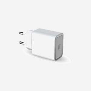 BIG BEN - Chargeur secteur 25W Power Delivery - 1 port USB-C - Câble USB-C vers USB-C 1.2m - Blanc - Compatible smartphones et tablettes