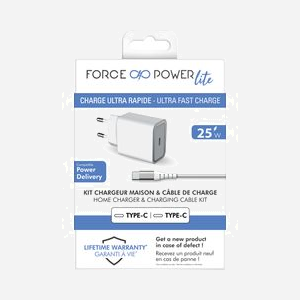 BIG BEN - Chargeur secteur 25W Power Delivery - 1 port USB-C - Câble USB-C vers USB-C 1.2m - Blanc - Compatible smartphones et tablettes - Miniature 5