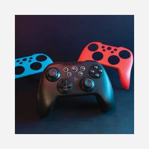 Steelplay Manette Sans-Fil Modulable+ PC/Android/Nintendo Switch, Batterie 500mAh 20h, 14 Boutons Programmables, Gyroscope, Coques Joy-con™ Incluses - Miniature 3