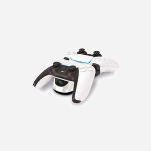 Station de Recharge Steelplay JVAPS500005 pour 2 Manettes PS5, USB Type-C, 5V/2.1A, Noir/Blanc, 185x60x73mm - Miniature 1