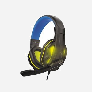 Steelplay HP47 Casque Gaming Filaire Arceau Noir/Jaune, Connectique 3.5mm/USB, Micro Omnidirectionnel, HP 20-20000Hz, Impédance 32 Ohm, 40mm, 2.5m