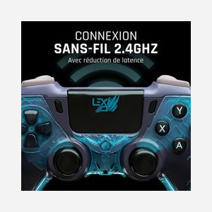 Lexip Manette de Jeu Multiplateforme TSXLXGC0002 : RF 2.4GHz, PC, Nintendo Switch, 2 Joysticks, Pavé Tactile, Programmable, Vibration, Compatible Windows - Miniature 3