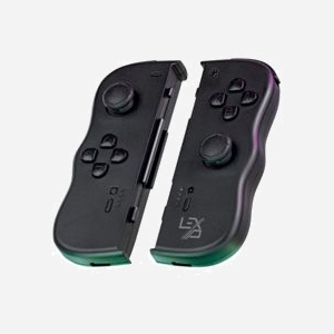 Lexip Adventure Twinpads Noir - Manette Nintendo Switch/OLED, Bluetooth 4.0, Gyroscope, Vibration, Batterie 300mAh (8h), Câble USB-C - Miniature 2