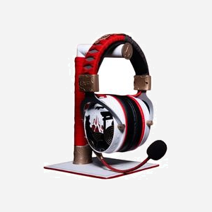 Lexip Support Casque Universel UBXLXHD0001 (160x150x235mm) Or/Rouge/Blanc - Compatible Toutes Marques - Inspiration Assassin's Creed Shadows - Miniature 2