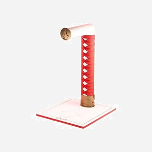 Lexip Support Casque Universel UBXLXHD0001 (160x150x235mm) Or/Rouge/Blanc - Compatible Toutes Marques - Inspiration Assassin's Creed Shadows