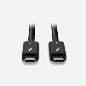 Lindy 31120 Câble Thunderbolt 4 M/M 1m, 40Gbit/s, USB Power Delivery 100W, Résolution 7680x4320, Contacts Or/Nickel, Blindage Magnétique, Noir. - Miniature 3