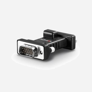 Lindy 32121 Émulateur EDID VGA/HDMI 4K UHD, Métal, Résolution max. 3840x2160, Ports VGA & HDMI, Alimentation 5V DC, Temp. Op. 0-50°C - Miniature 2