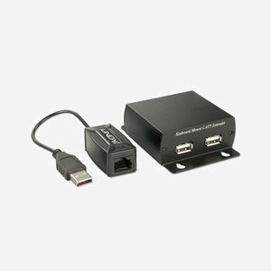 Lindy 32686 Extender USB HID Cat.6 300m, 3 ports USB 2.0, 2 ports RJ-45, Extension Console KVM, Noir, 150g. - Miniature 1