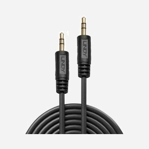 Lindy 35643 : Câble audio 3.5mm Mâle/Mâle 3m Noir, AWG28, connecteurs droits – Spécifications détaillées disponibles. - Miniature 2