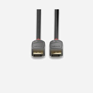 Lindy Anthra Line - Câble DisplayPort 7.5m - 4096x2160@60Hz 4:4:4 10bit - DP 1.2 - Conducteurs Cuivre 26AWG - Connecteurs Or - Noir - Miniature 4