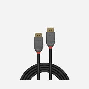 Lindy Anthra Line - Câble DisplayPort 7.5m - 4096x2160@60Hz 4:4:4 10bit - DP 1.2 - Conducteurs Cuivre 26AWG - Connecteurs Or - Noir - Miniature 2