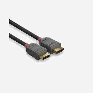 Lindy Anthra Line - Câble DisplayPort 7.5m - 4096x2160@60Hz 4:4:4 10bit - DP 1.2 - Conducteurs Cuivre 26AWG - Connecteurs Or - Noir - Miniature 3