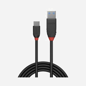 Lindy 36917 Câble USB 3.2 Gen 1 (3.1 Gen 1) USB-A vers USB-C 1.5m Noir, Conducteur Cuivre, Contacts Nickel/Or, Débit 10Gbit/s, AWG 26/32 - Miniature 2