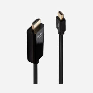 Lindy 36928 Câble Adaptateur Vidéo 3m Mini DisplayPort vers HDMI Type A (Standard) Noir - Résolution 3840x2160 pixels (4K) - Modes Vidéo 1080p - Mâle/Mâle