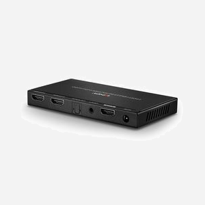 Lindy 38230 Répartiteur HDMI 2.0 18G 2 ports, 4K 60Hz 4:4:4, extraction audio optique et 3.5mm, HDCP, compatible cascade, châssis métal. - Miniature 4