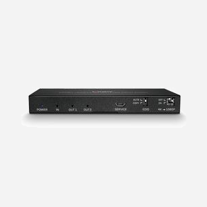 Lindy 38230 Répartiteur HDMI 2.0 18G 2 ports, 4K 60Hz 4:4:4, extraction audio optique et 3.5mm, HDCP, compatible cascade, châssis métal. - Miniature 2