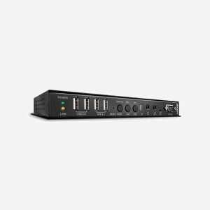 Lindy 38267 Récepteur AV 4K sur IP, HDMI 2.0, HDCP 2.2, Extender KVM, USB 2.0, Audio SPDIF, RS-232, Port RJ-45, Distance 100m - Miniature 1