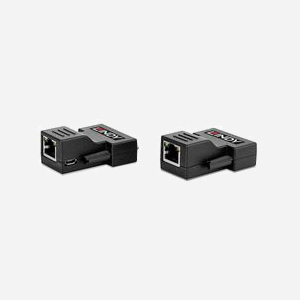 Lindy 38300 Extender DVI-D Single Link Cat.6 70m (1920x1200@60Hz), Connecteurs DVI-D vers RJ-45, Noir, Kit Émetteur/Récepteur - Miniature 2