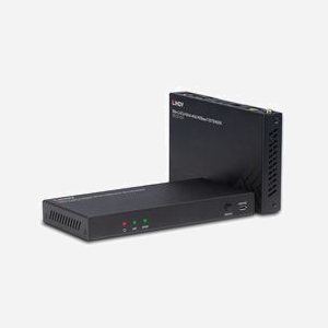 Lindy 38340 Extendeur KVM HDBaseT HDMI 4K60 100m Cat.6 avec Audio, IR et RS-232, PoC (Power over Cable), Ports USB 2.0