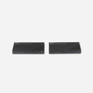 Lindy 38340 Extendeur KVM HDBaseT HDMI 4K60 100m Cat.6 avec Audio, IR et RS-232, PoC (Power over Cable), Ports USB 2.0 - Miniature 4