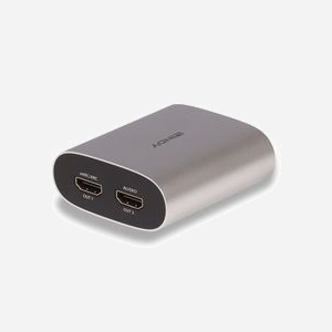 Lindy 38368 Convertisseur Audio HDMI 2.0b vers HDMI 2.0b Dual Output, 4K/60Hz, HDCP 2.2, Audio PCM 2.0/LPCM 5.1/7.1, 192kHz/24-bit