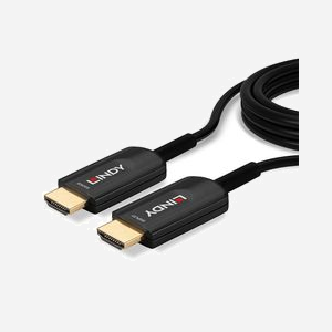 Lindy 38381 Câble HDMI 2.1 15m, Type A (Standard) Mâle-Mâle, 48 Gbit/s, ARC, HDR10+, Contacts Or, AWG24, Fibre Optique/Cuivre, Noir - Miniature 5