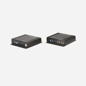 Lindy 39245 Extension KVM Émetteur/Récepteur DVI-I, USB 2.0, Cat6, 140m - Résolution max 1920x1200, Alimentation 5VDC 2.6A, Certifié CE/UKCA/FCC/RoHS/REACH - Miniature 2