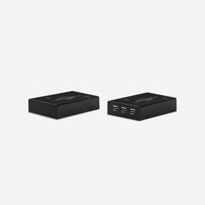 Lindy 39376 Extender KVM Fibre Optique DisplayPort 1.2 4K UHD @60Hz, Extension 300m, Ports USB HID, Audio Dolby/DTS, EDID, Emetteur/Récepteur - Miniature 2
