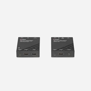 Lindy 39383 KVM Extender HDMI 2.0, USB 1.1, Cat6 jusqu'à 70m, 3840x2160 30Hz, Émetteur/Récepteur, Alimentation Incluse - Miniature 4