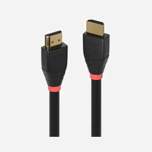 Lindy 41016 Câble HDMI 2.0 7.5m, 4K60Hz, 18Gbit/s, Contacts Or, HDMI Type A Mâle vers Mâle, ARC, Ethernet, Cuivre, Noir