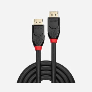 Lindy 41078 Câble DisplayPort 1.2 Actif 10m Noir - 3840x2160 60Hz, AWG28, Cuivre, Triple Blindage, Connecteurs Plaqué Or, RoHS, CE, FCC, REACH - Miniature 2