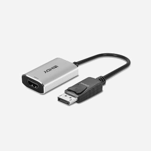 Lindy 41094 Convertisseur DisplayPort 1.4 vers HDMI 2.1 8K@60Hz, 4K@120Hz, HDCP 2.2, HDR, 0.11m, Gris, Chipset RTD2173, Alimentation USB Type-C - Miniature 5